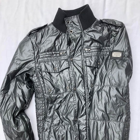 Guess space gray nylon jacket XS - Picture 4 of 4